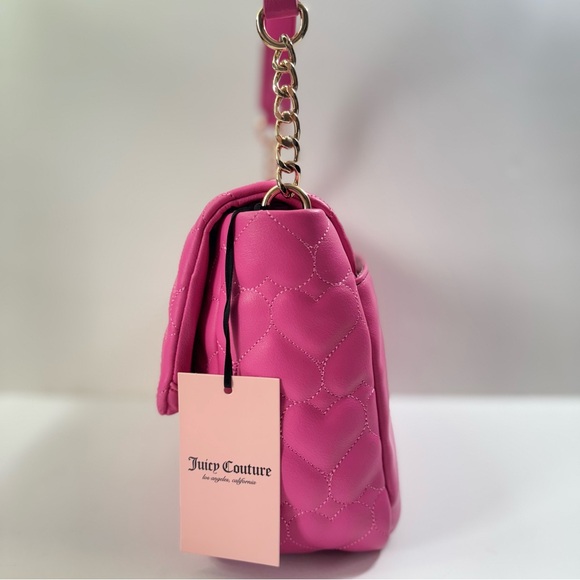 JUICY COUTURE BRIGHTER THAN A DIAMOND SHOULDER BAG JUICY PINK - Picture 8 of 10